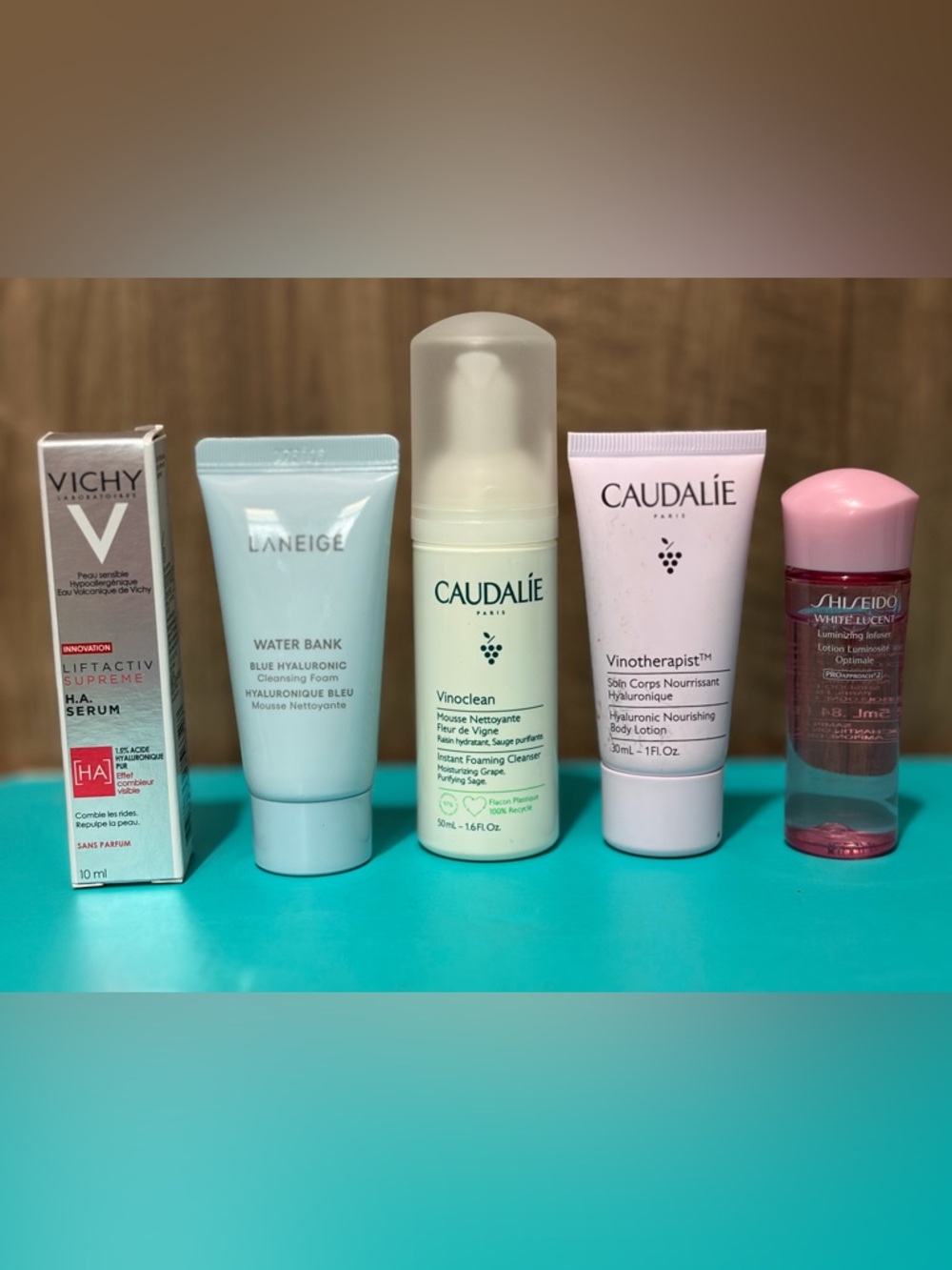 Caudalie Vinoclean, Vichy Liftactiv, Shiseido, Laneige